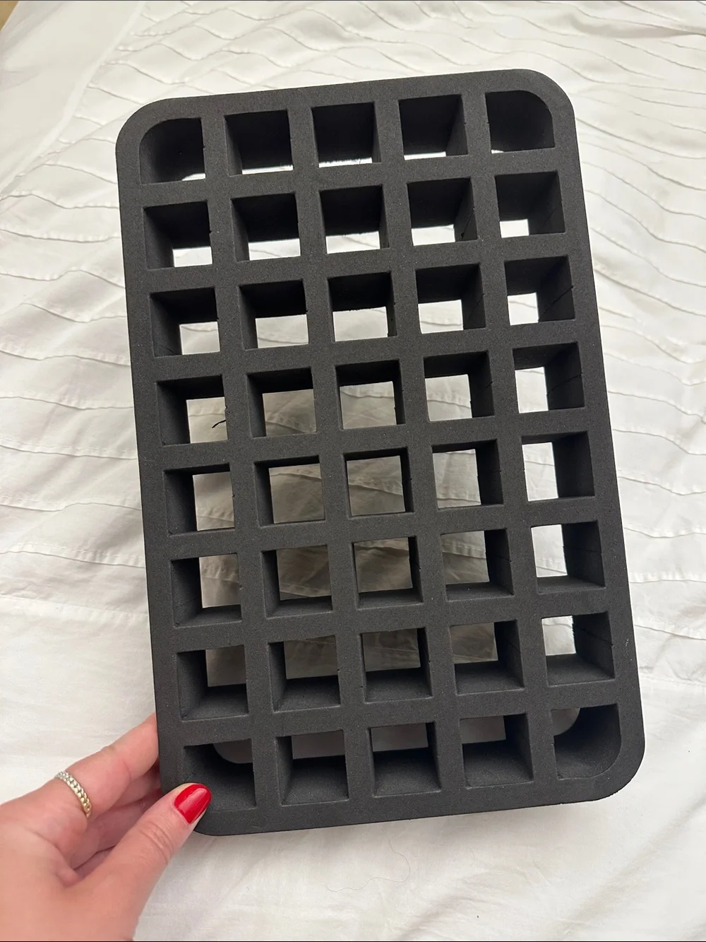 Black Foam Storage Insert Organizer nail polish